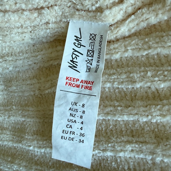 Nasty Gal Cream Ribbed Knit Set - Picture 8 of 9